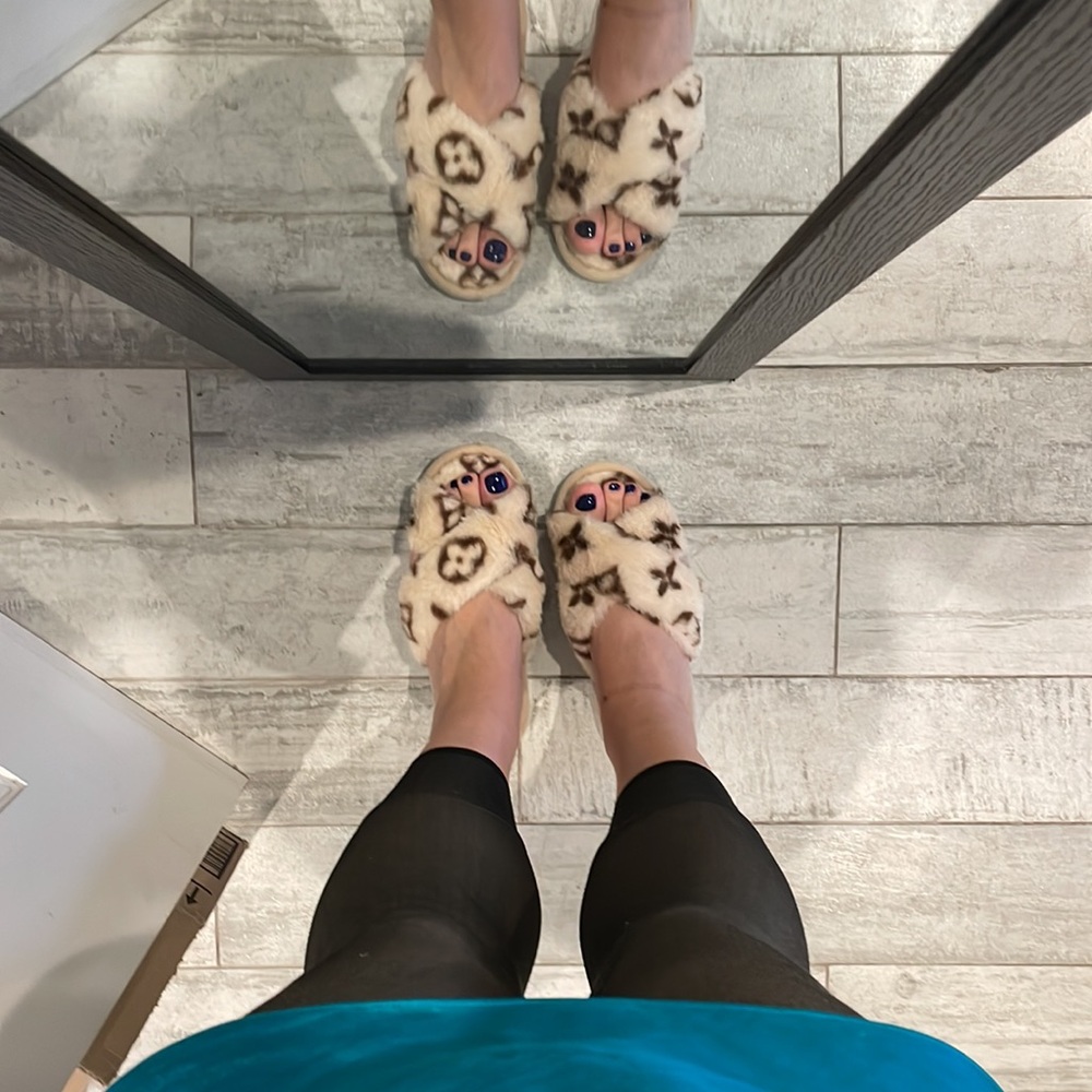 Faux Fur Home Women’s Slippers Used Winter Slippers Plush View 3